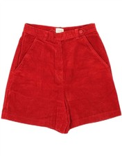 BENETTON Womens Corduroy Shorts W28 Medium  Red Cotton BR01