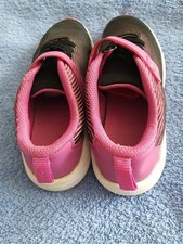 Clark's Girls Pink And Black Trainers  Size 12.5 G