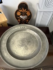 LARGE PEWTER CHARGER/PLATE