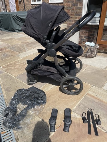 Icandy orange black pram - pram,