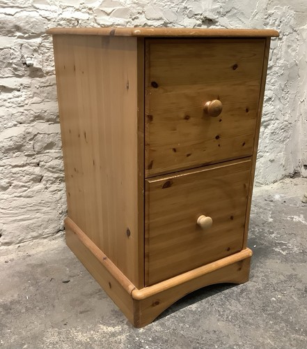 Wooden pine two drawer - drawer, filing