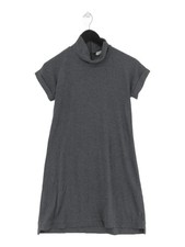 Brunello Cucinelli A-Line Midi Dress M in Grey