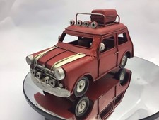 Tin Plate ~ Mini Cooper Rally Car ~ 15cm Long ~ Scale Model