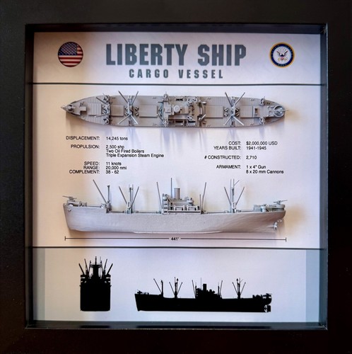 Liberty ship shadow display - liberty,