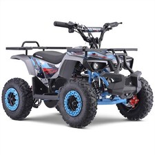 Funbikes Ranger 1000w Nardo Grey/Blue Kids 2024 Premium Electric Mini Quad Bike