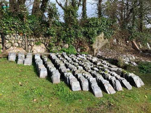 Reclaimed slate roof tiles - reclaimed,