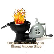 Forge Furnace With Hand Blower Pedal Type Handle Fan Blacksmith Useful Blower