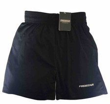 Prostar Kiev black shorts, football / games / sports, BNWT 26-28” LY age 10-12