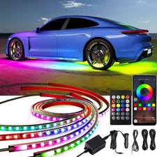 4x RGB LED Under Car Tube