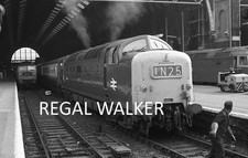 ORIG 35MM NEGATIVE BRITISH RAILWAY BR- DELTIC D9003 MELD LONDON KINGS CROSS 1973