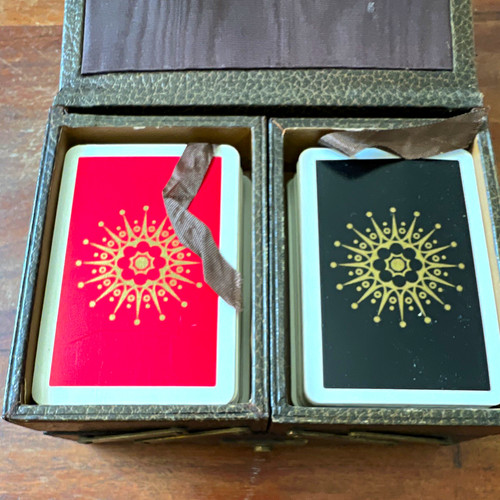 Bridge vintage playing cards - vintage,
