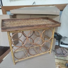 Mid Century Bamboo table  Wine