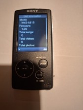 Sony Walkman NWZ-A815 Mp3 Player Black Good Condition.
