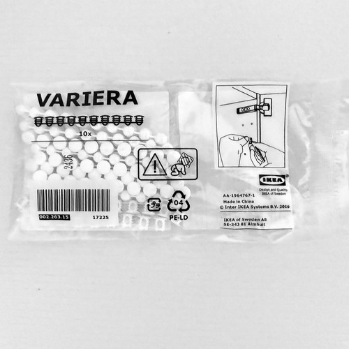 Ikea variera white cover caps - white,