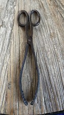 Vintage cast metal  Fire Tongs Coal Tongs. Fireside Companion Fireplace