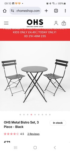 Bistro set chairs - bistro,