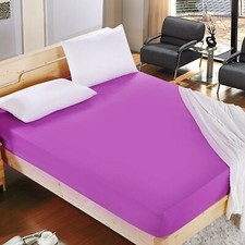 Bed fitted sheet sheets - fitted, single
