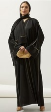 Elegant Black Abaya Robe with