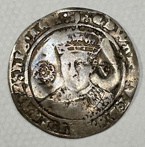 Edward silver sixpence coin - edward, vi