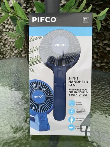 Pifco hand and desk fan - and,