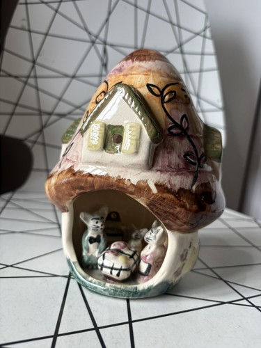 Vintage ceramic mushroom - ceramic,