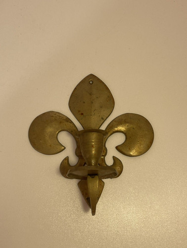 Vintage brass fleur - brass, fleur-de-lis
