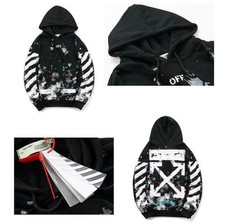 Off white casual hoodie - white,
