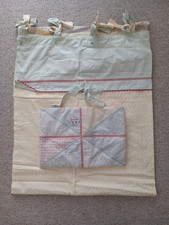 Mamas and Papas nursery set inc lined curtains and cot clockwork mobile banner