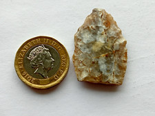 large genuine neolithic flint arrowhead from Castleford West Yorkshire - 34mm