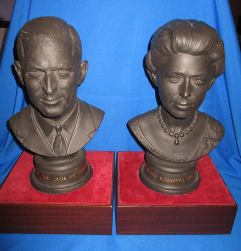 Royal doulton basalt busts - basalt,
