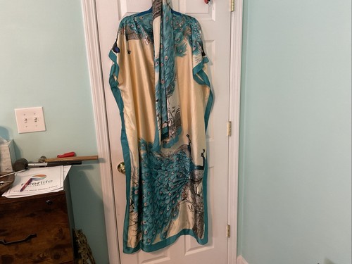 Women peacock kaftan night - women’s,