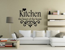 Kitchen the heart of the home Wall Quotes Wall Stickers Wall Art UK 32DF