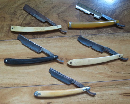 Old straight razors - 5,