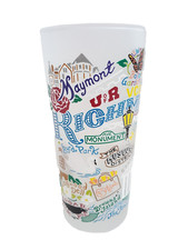 Frosted Drinking Glass USA