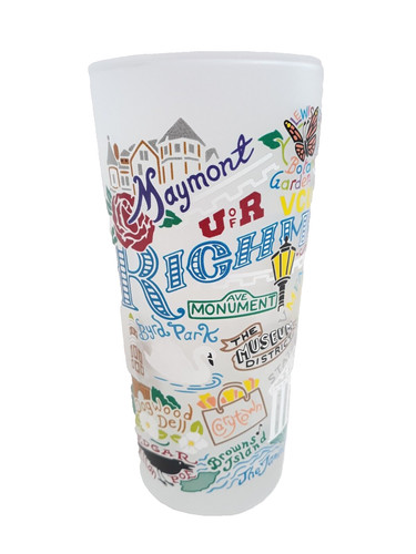 Frosted drinking glass usa - glass,
