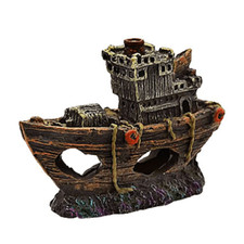 Swell wooden shipwrecked boat - wooden,