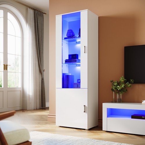 High gloss white tall display - gloss,
