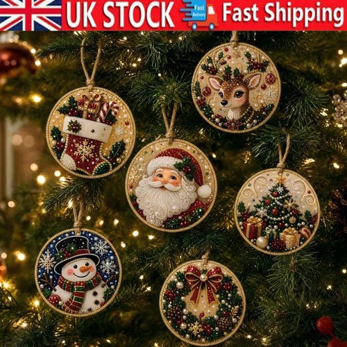 6pcs diy christmas diamond - diy,