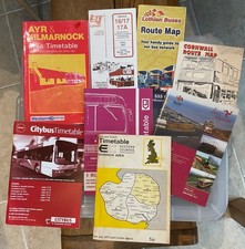 Bus timetables and leaflets incl. Eastern Counties 1971 Norwich area