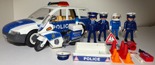 Vintage Playmobil Police Car and Motorbike with extra Policeman. Set 4260 + 4262
