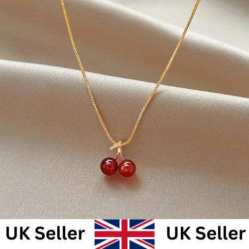 Wine red cherry pendant - wine,