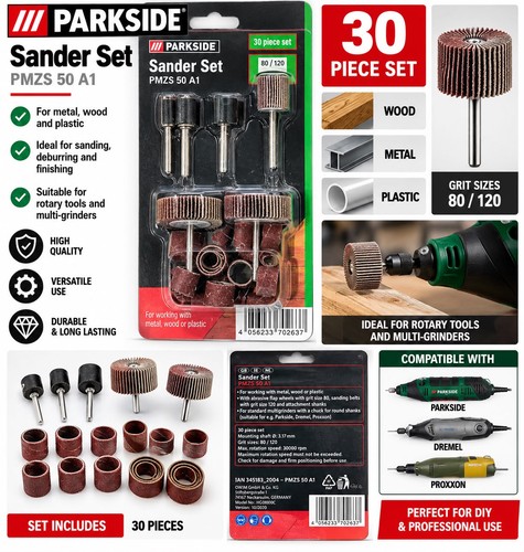 Parkside sander set pmzs - sander, 50