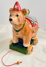 VTG Circus Bear Pull Toy