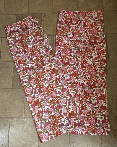 Vintage retro floral curtains - floral,