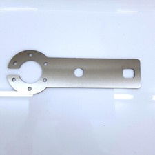 STAINLESS STEEL TOWBAR MOUNTING PLATE WITH CABLE SLOT 13 OR 7 PIN UNIVERSAL FIT
