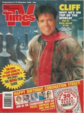 TV Times 8-14 December 1990 Cliff Richard/Tommy Steele/Jim Bowen/John McCririck