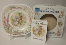 Beatrix potter Royal Albert Decorative Wall Plate Jemima Puddle-Duck 1986 6 1/2"