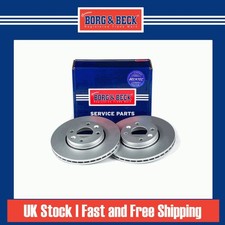 2x Brake Discs Vented For Dacia Logan FS 1.5 dCi Borg & Beck Front 402064911R