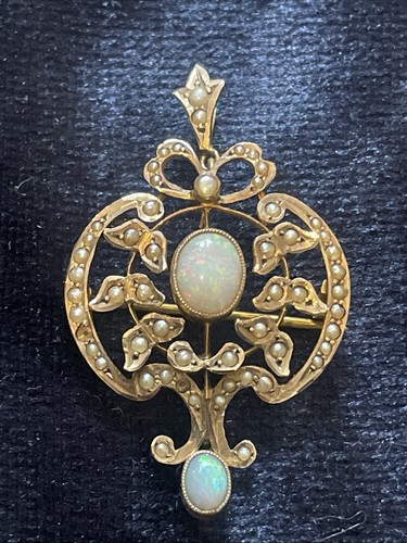 9ct gold victorian seed pearl - gold,