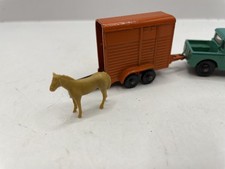 DUBLO DINKY LAND ROVER AND HORSE BOX PLUS HORSE  NO 73